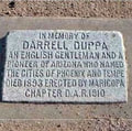 Thumbnail link to "Lord" Darrell Duppa's Grave Marker.