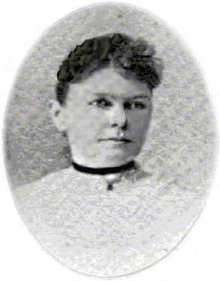 A studio photographic portrait identified as Henrietta Hubbard Talbot as a young woman.