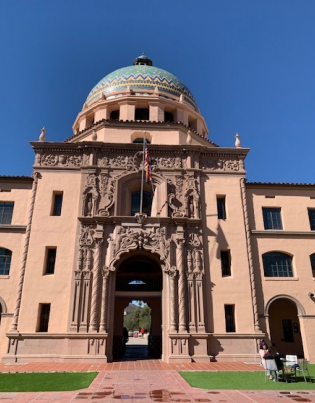 A beautiful domed building.