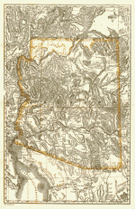 Thumbnail link to 1876 transportation map of Arizona Territory.