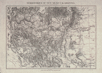 Thumbnail link to 1879 map of Arizona and New Mexico territories.