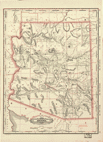 Thumbnail link to 1887 map of Arizona’s railroad and counties.